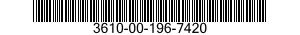 3610-00-196-7420  3610001967420 001967420