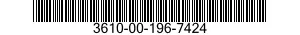 3610-00-196-7424  3610001967424 001967424