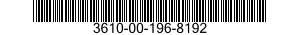 3610-00-196-8192  3610001968192 001968192