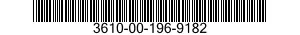 3610-00-196-9182  3610001969182 001969182