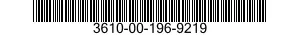 3610-00-196-9219  3610001969219 001969219
