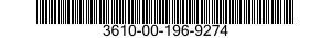 3610-00-196-9274  3610001969274 001969274