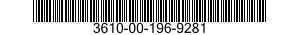 3610-00-196-9281  3610001969281 001969281