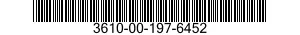 3610-00-197-6452  3610001976452 001976452