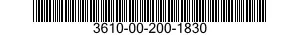 3610-00-200-1830  3610002001830 002001830