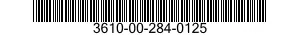 3610-00-284-0125  3610002840125 002840125