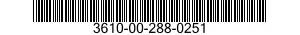 3610-00-288-0251  3610002880251 002880251