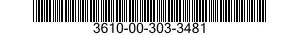 3610-00-303-3481  3610003033481 003033481