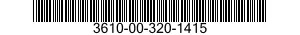 3610-00-320-1415  3610003201415 003201415