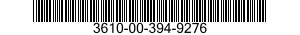 3610-00-394-9276  3610003949276 003949276