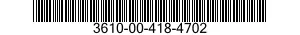 3610-00-418-4702  3610004184702 004184702
