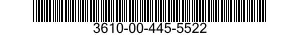 3610-00-445-5522  3610004455522 004455522