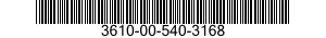 3610-00-540-3168  3610005403168 005403168