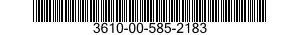 3610-00-585-2183  3610005852183 005852183