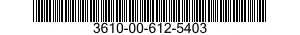 3610-00-612-5403  3610006125403 006125403