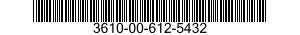3610-00-612-5432  3610006125432 006125432