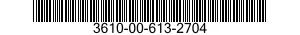 3610-00-613-2704  3610006132704 006132704
