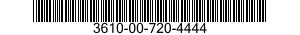 3610-00-720-4444  3610007204444 007204444
