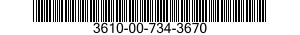 3610-00-734-3670  3610007343670 007343670