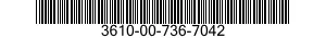 3610-00-736-7042  3610007367042 007367042
