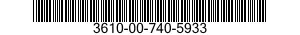 3610-00-740-5933  3610007405933 007405933