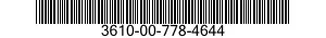3610-00-778-4644  3610007784644 007784644