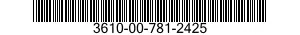 3610-00-781-2425  3610007812425 007812425