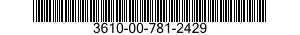 3610-00-781-2429  3610007812429 007812429