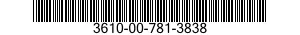 3610-00-781-3838  3610007813838 007813838