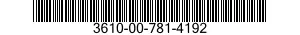 3610-00-781-4192  3610007814192 007814192