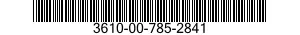 3610-00-785-2841  3610007852841 007852841