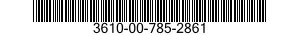 3610-00-785-2861  3610007852861 007852861