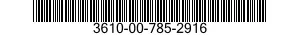3610-00-785-2916  3610007852916 007852916