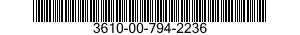 3610-00-794-2236  3610007942236 007942236