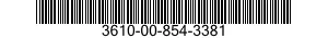 3610-00-854-3381 VALVE 3610008543381 008543381