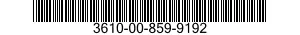 3610-00-859-9192  3610008599192 008599192