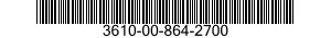 3610-00-864-2700  3610008642700 008642700