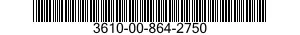 3610-00-864-2750 SLIDE 3610008642750 008642750