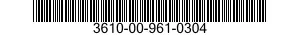 3610-00-961-0304  3610009610304 009610304