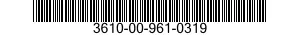 3610-00-961-0319  3610009610319 009610319