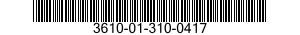 3610-01-310-0417  3610013100417 013100417