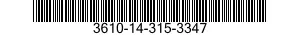 3610-14-315-3347  3610143153347 143153347
