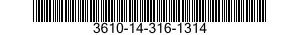 3610-14-316-1314  3610143161314 143161314