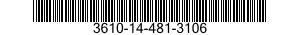 3610-14-481-3106  3610144813106 144813106
