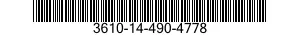 3610-14-490-4778  3610144904778 144904778