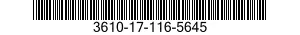 3610-17-116-5645 BELT UNIT,SECONDARY 3610171165645 171165645