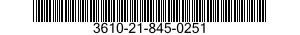 3610-21-845-0251  3610218450251 218450251