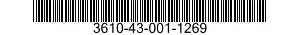 3610-43-001-1269 BENDER,STAPLE (ZAGI 3610430011269 430011269