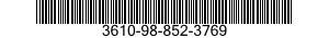 3610-98-852-3769  3610988523769 988523769