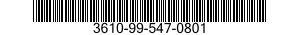 3610-99-547-0801  3610995470801 995470801